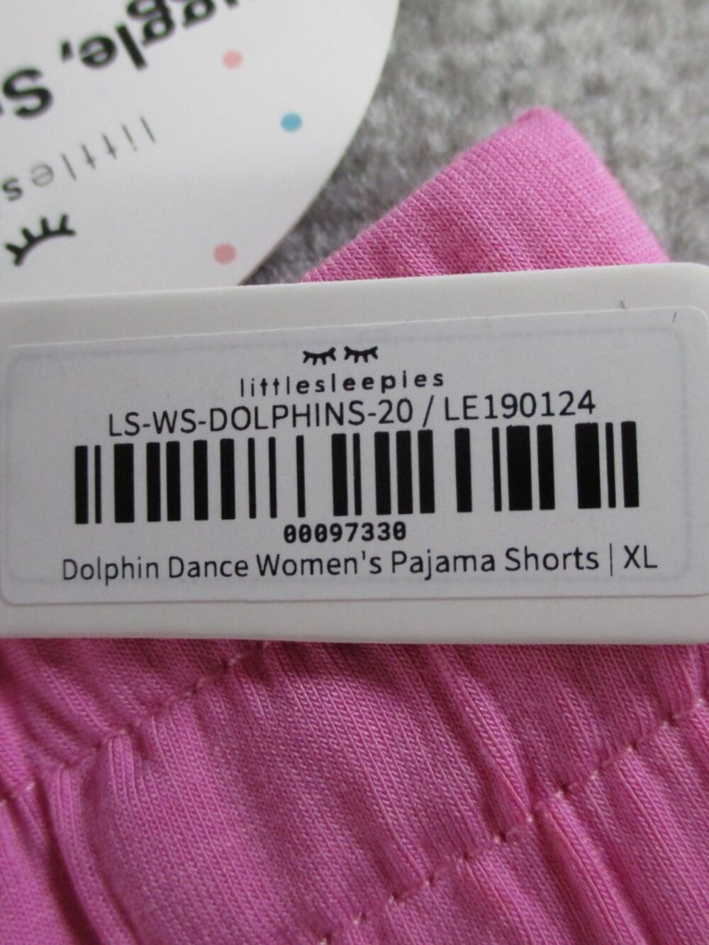 Little Sleepies Pajama Shorts Womens XL Pink Blue Dolphin Dance Loungewear PJs - Picture 5 of 7